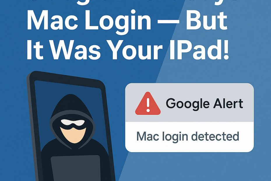 Google Account says Mac Login Detected