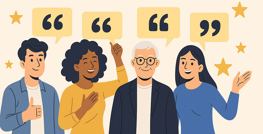 Client testimonials