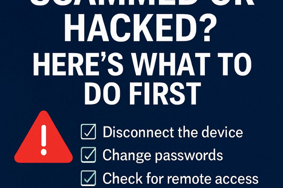 Scammed or Hacked?