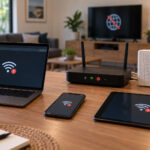 Multiple household devices connected to Wi-Fi while the modem or router has no working internet connection